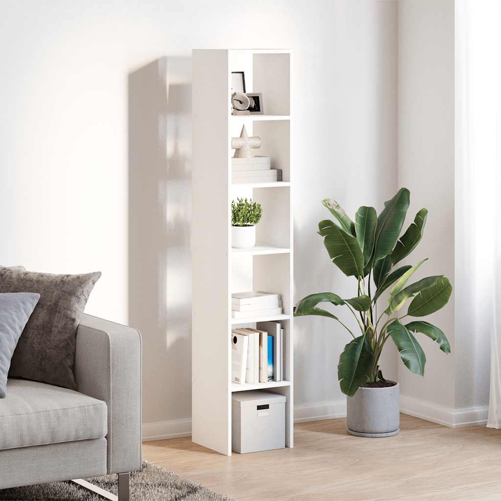 vidaXL Bookcases 2 pcs Stackable White 30x30x80 cm Engineered Wood 3