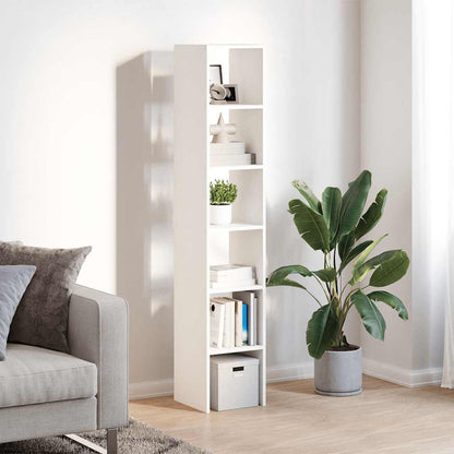 vidaXL Bookcases 2 pcs Stackable White 30x30x80 cm Engineered Wood 3