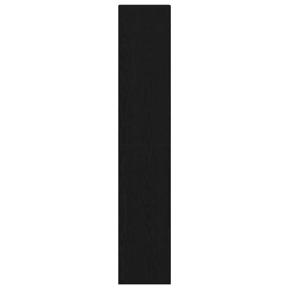 vidaXL Bookcases 2 pcs Stackable Black Oak 30x30x80 cm Engineered Wood 5
