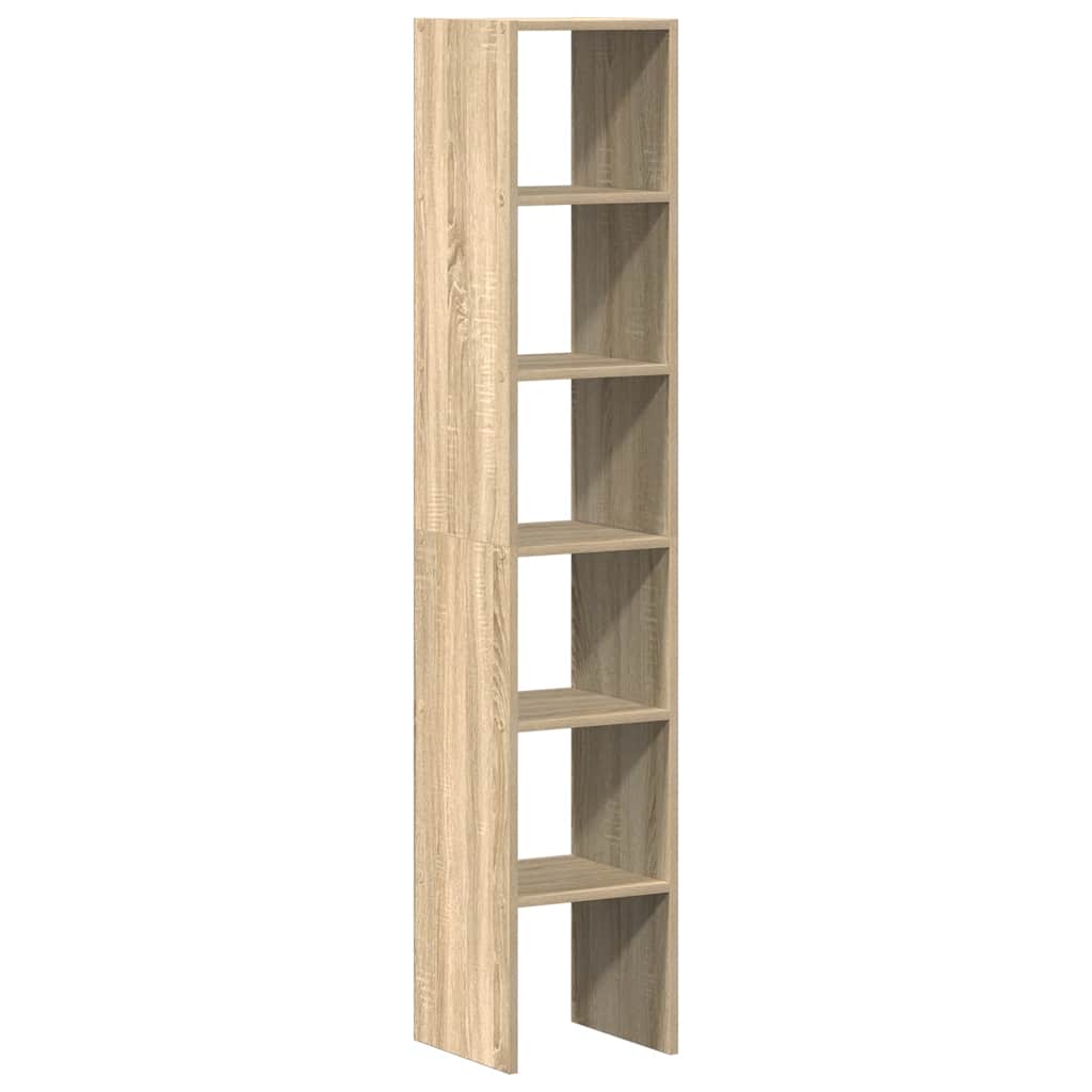 vidaXL Bookcases 2 pcs Stackable Sonoma Oak 30x30x80 cm Engineered Wood 2