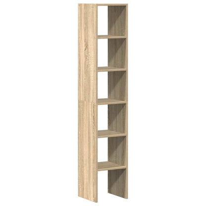 vidaXL Bookcases 2 pcs Stackable Sonoma Oak 30x30x80 cm Engineered Wood 2