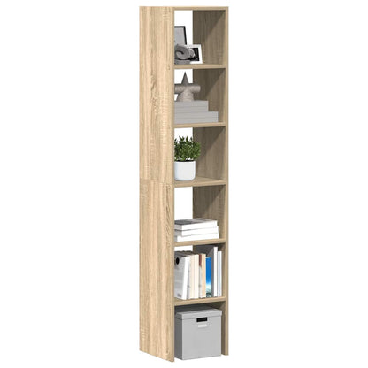 vidaXL Bookcases 2 pcs Stackable Sonoma Oak 30x30x80 cm Engineered Wood 1