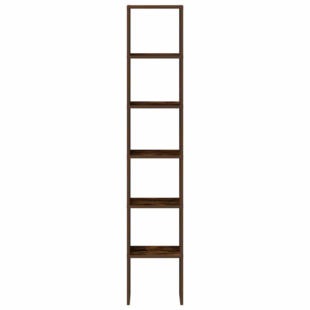 vidaXL Bookcases 2 pcs Stackable Smoked Oak 30x30x80 cm Engineered Wood 4