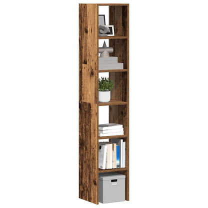 vidaXL Bookcases 2 pcs Stackable Old Wood 30x30x80 cm Engineered Wood 1