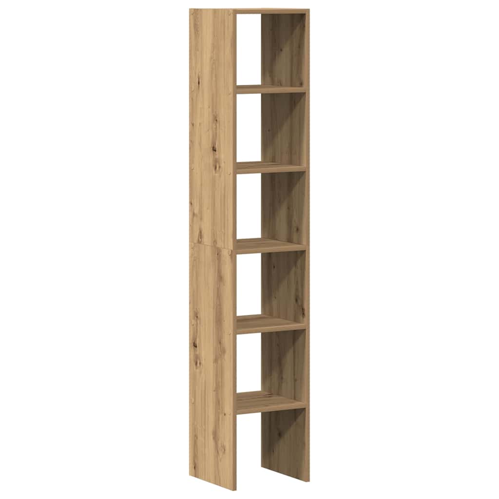 vidaXL Bookcases 2 pcs Stackable Artisan Oak 30x30x80 cm Engineered Wood 2