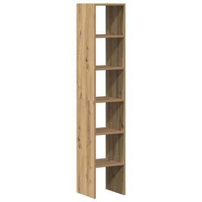 vidaXL Bookcases 2 pcs Stackable Artisan Oak 30x30x80 cm Engineered Wood 2