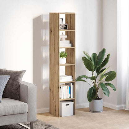 vidaXL Bookcases 2 pcs Stackable Artisan Oak 30x30x80 cm Engineered Wood 3
