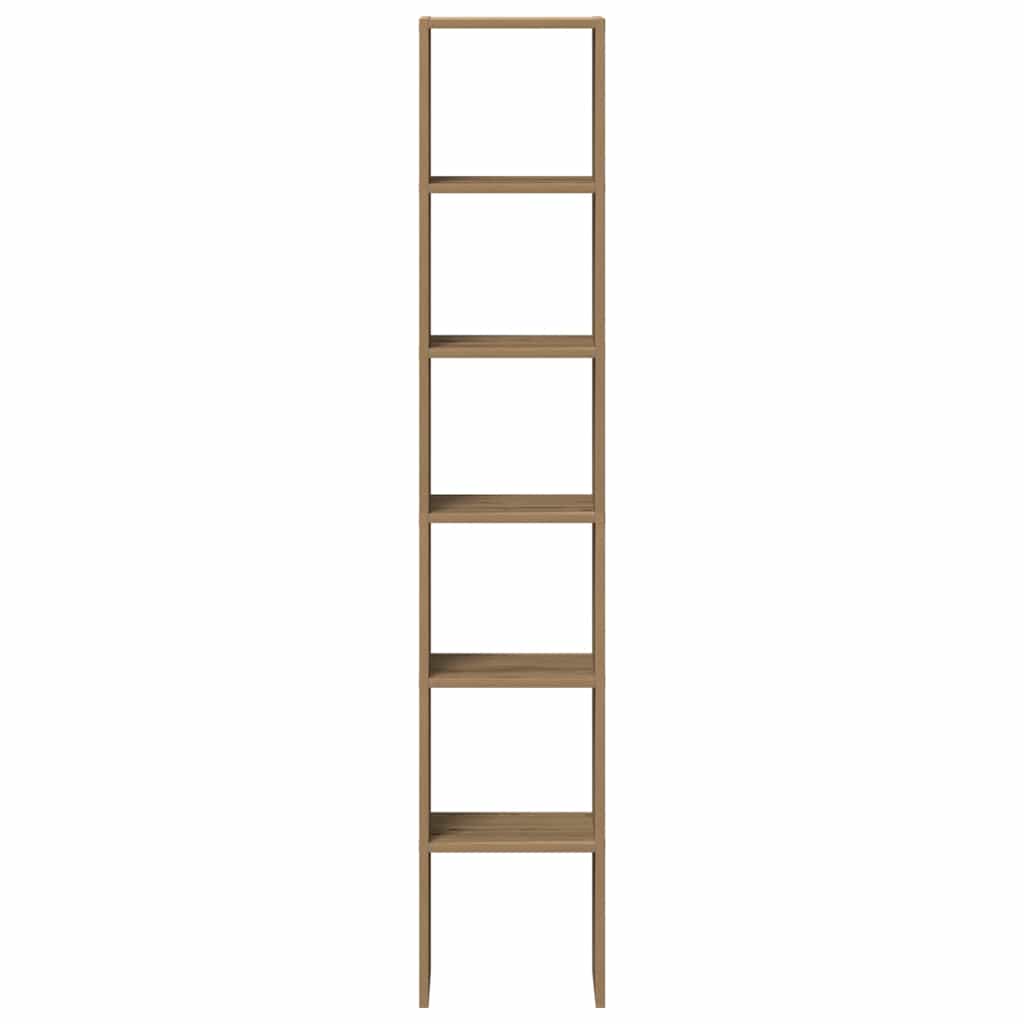vidaXL Bookcases 2 pcs Stackable Artisan Oak 30x30x80 cm Engineered Wood 4