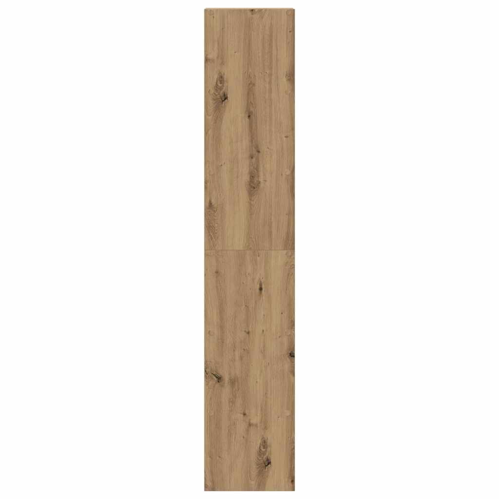 vidaXL Bookcases 2 pcs Stackable Artisan Oak 30x30x80 cm Engineered Wood 5