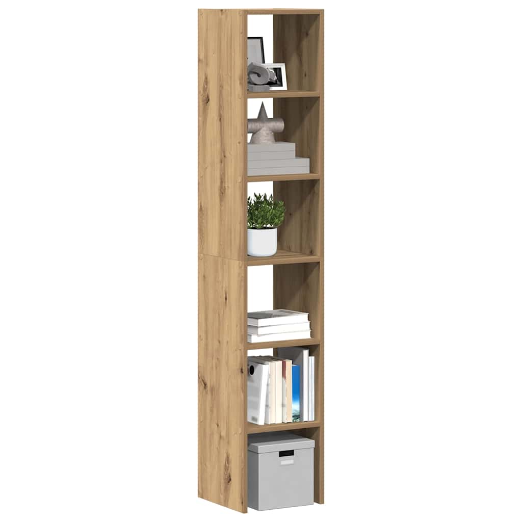 vidaXL Bookcases 2 pcs Stackable Artisan Oak 30x30x80 cm Engineered Wood 1