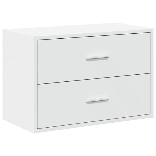 vidaXL Cabinet with 2 Drawers White 60x31x40 cm Engineered Wood 2