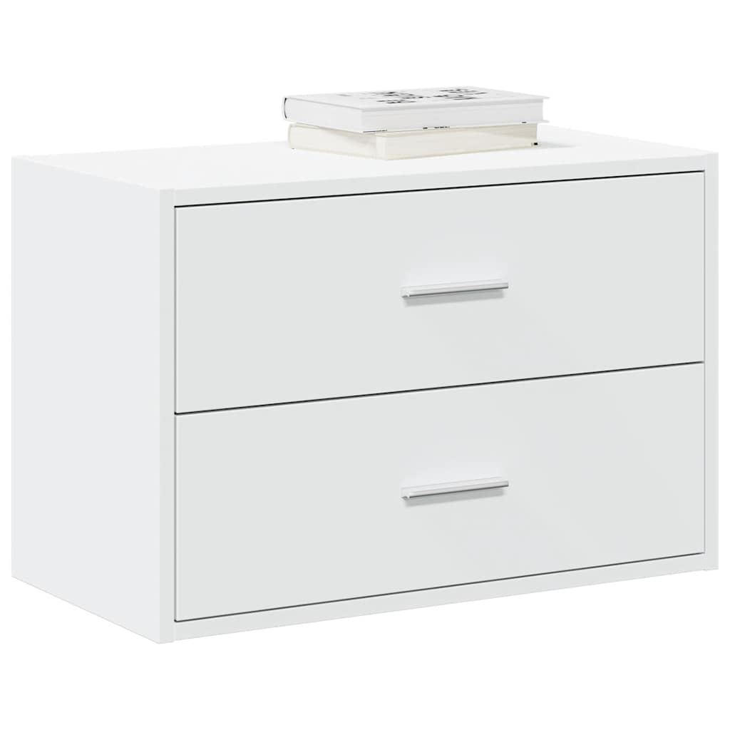 vidaXL Cabinet with 2 Drawers White 60x31x40 cm Engineered Wood 1