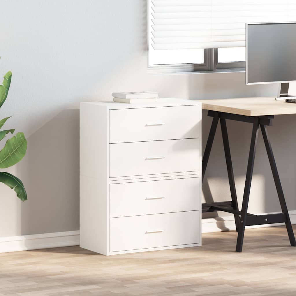 vidaXL Cabinets with 4 Drawers 2 pcs White 60x31x40 cm Engineered Wood 3