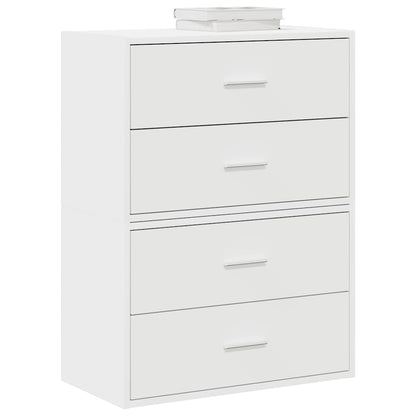 vidaXL Cabinets with 4 Drawers 2 pcs White 60x31x40 cm Engineered Wood 1