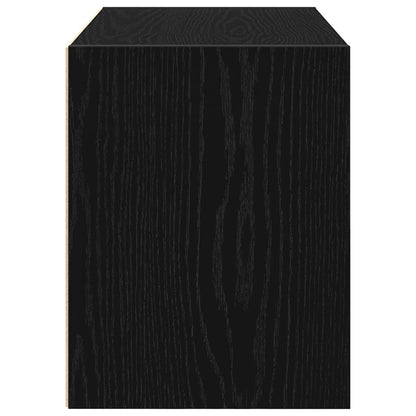 vidaXL Cabinet with 2 Drawers Black Oak 60x31x40 cm Engineered Wood 6