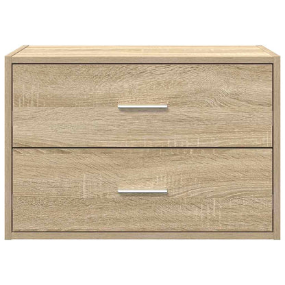 vidaXL Cabinet with 2 Drawers Sonoma Oak 60x31x40 cm Engineered Wood 4