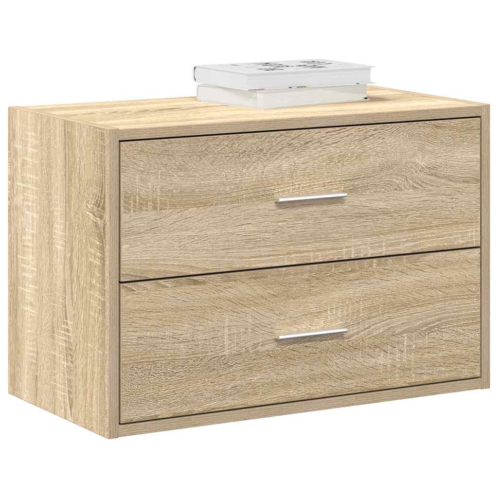 vidaXL Cabinet with 2 Drawers Sonoma Oak 60x31x40 cm Engineered Wood 1