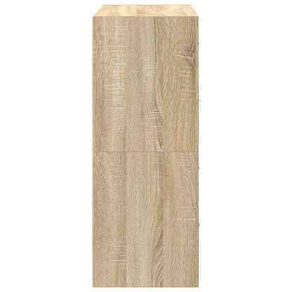 vidaXL Cabinets with 4 Drawers 2 pcs Sonoma Oak 60x31x40 cm Engineered Wood 6