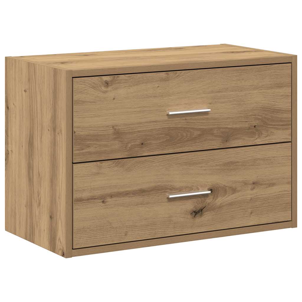 vidaXL Cabinet with 2 Drawers Artisan Oak 60x31x40 cm Engineered Wood 2