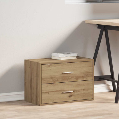 vidaXL Cabinet with 2 Drawers Artisan Oak 60x31x40 cm Engineered Wood 3