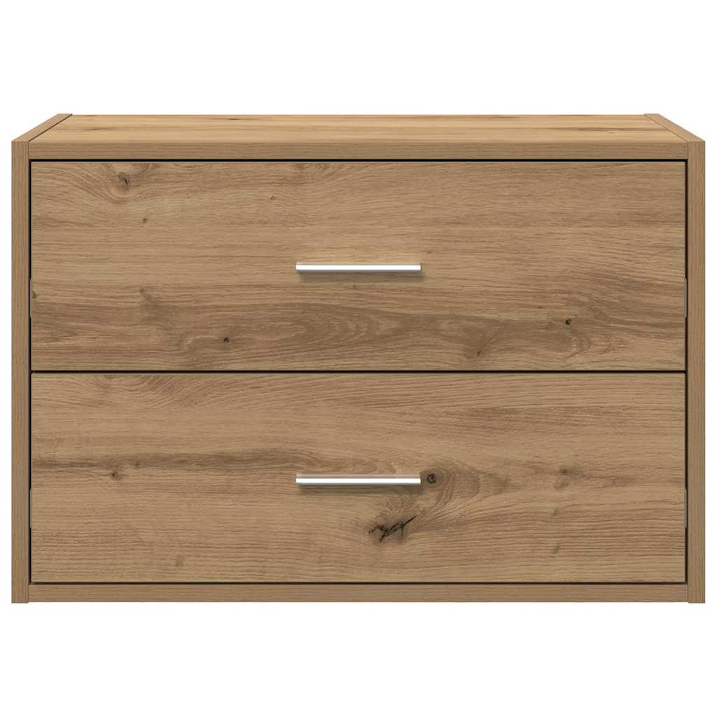 vidaXL Cabinet with 2 Drawers Artisan Oak 60x31x40 cm Engineered Wood 4