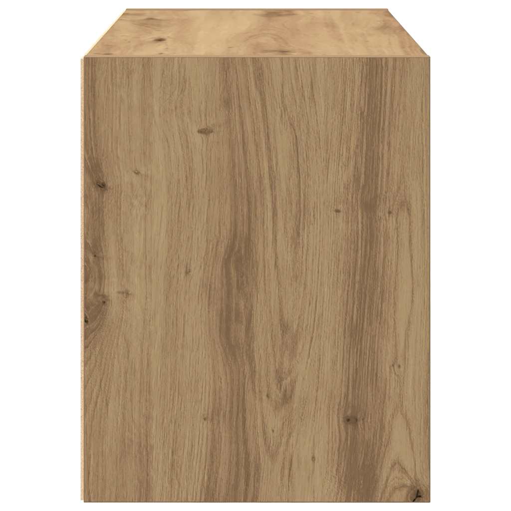 vidaXL Cabinet with 2 Drawers Artisan Oak 60x31x40 cm Engineered Wood 6