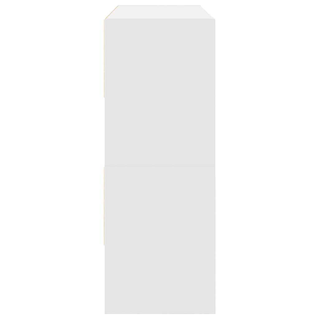 vidaXL Shoe Racks 2 pcs Stackable White 89.5x30x40 cm 5
