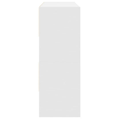 vidaXL Shoe Racks 2 pcs Stackable White 89.5x30x40 cm 5