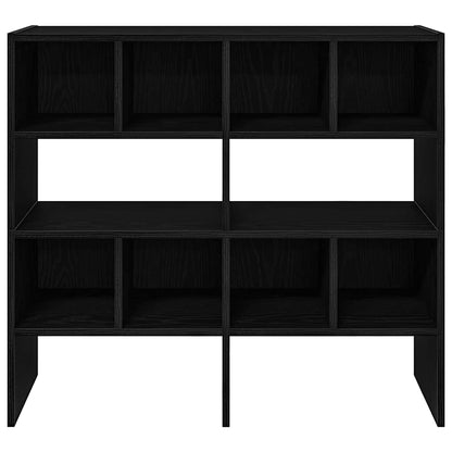 vidaXL Shoe Racks 2 pcs Stackable Black Oak 89.5x30x40 cm 4