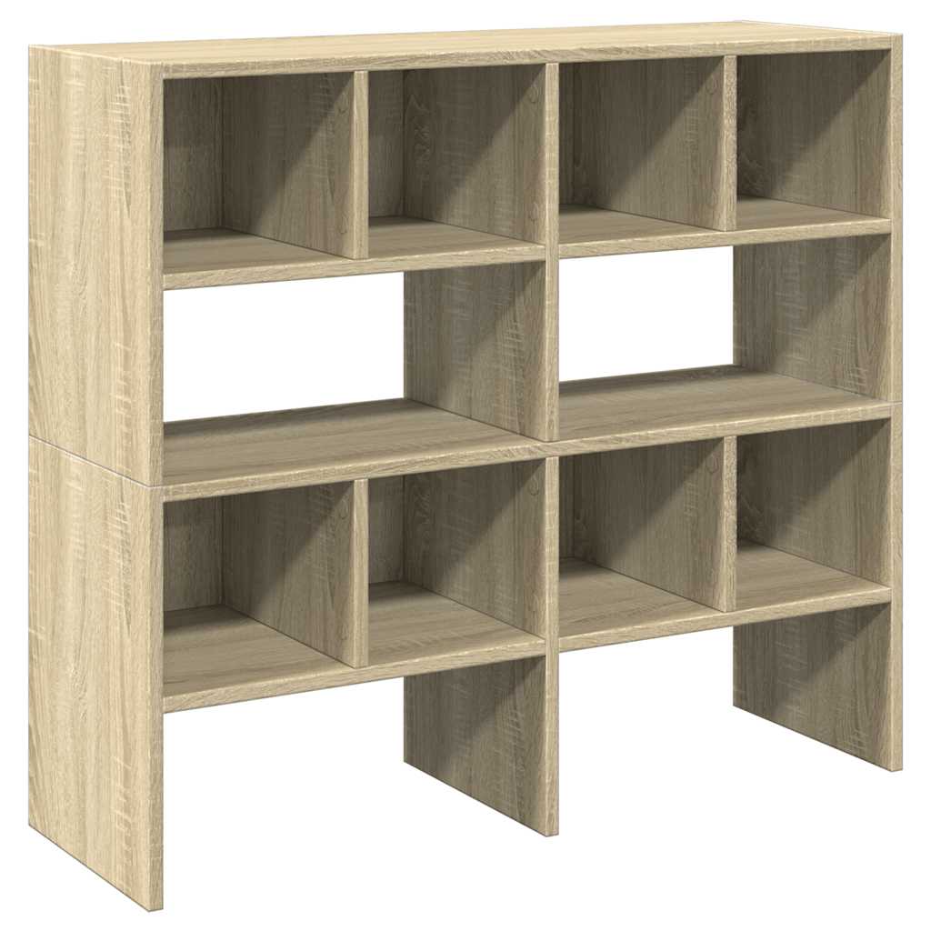 vidaXL Shoe Racks 2 pcs Stackable Sonoma Oak 89.5x30x40 cm 2