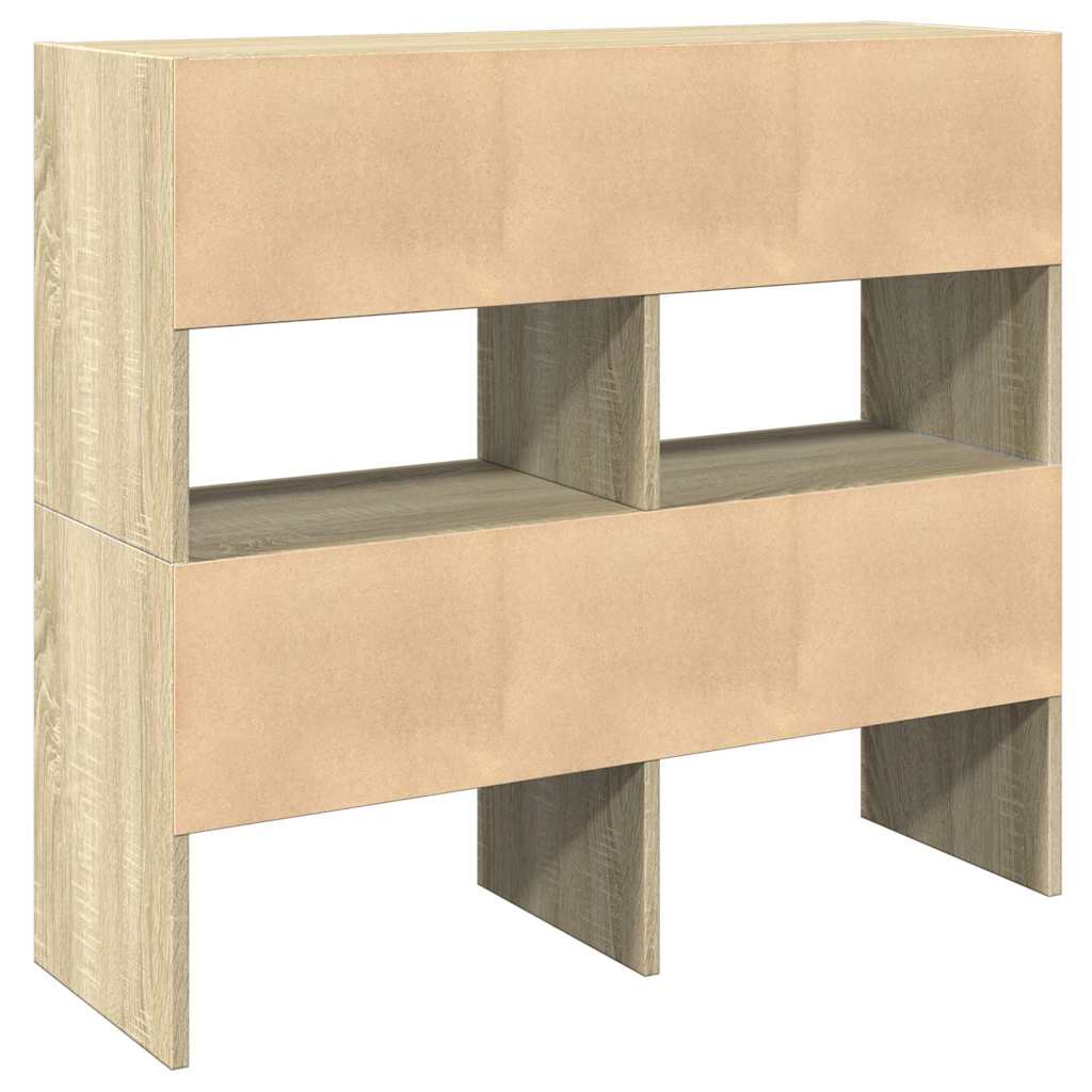 vidaXL Shoe Racks 2 pcs Stackable Sonoma Oak 89.5x30x40 cm 6