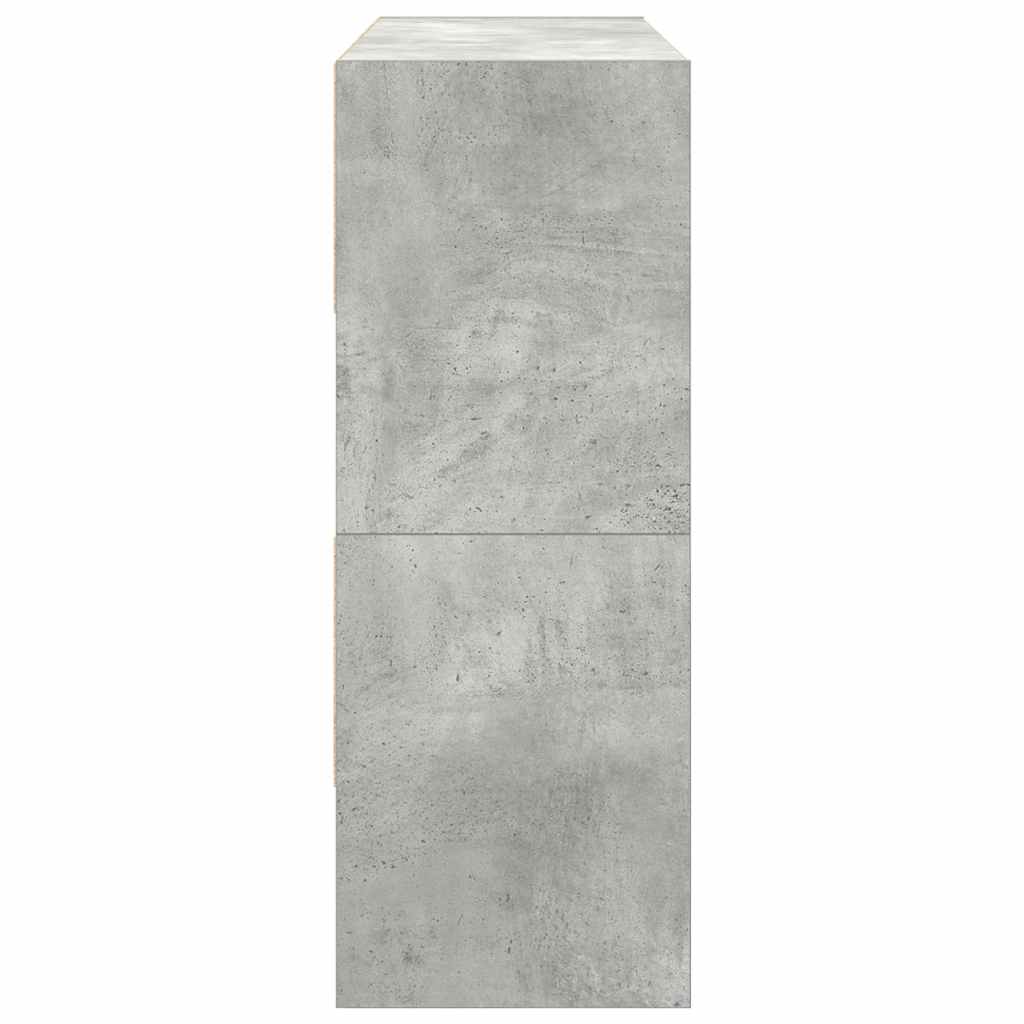 vidaXL Shoe Racks 2 pcs Stackable Concrete Grey 89.5x30x40 cm 5