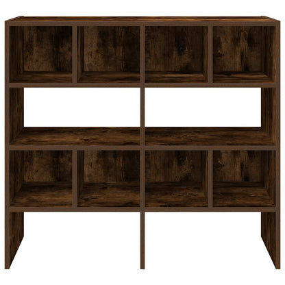 vidaXL Shoe Racks 2 pcs Stackable Smoked Oak 89.5x30x40 cm 4