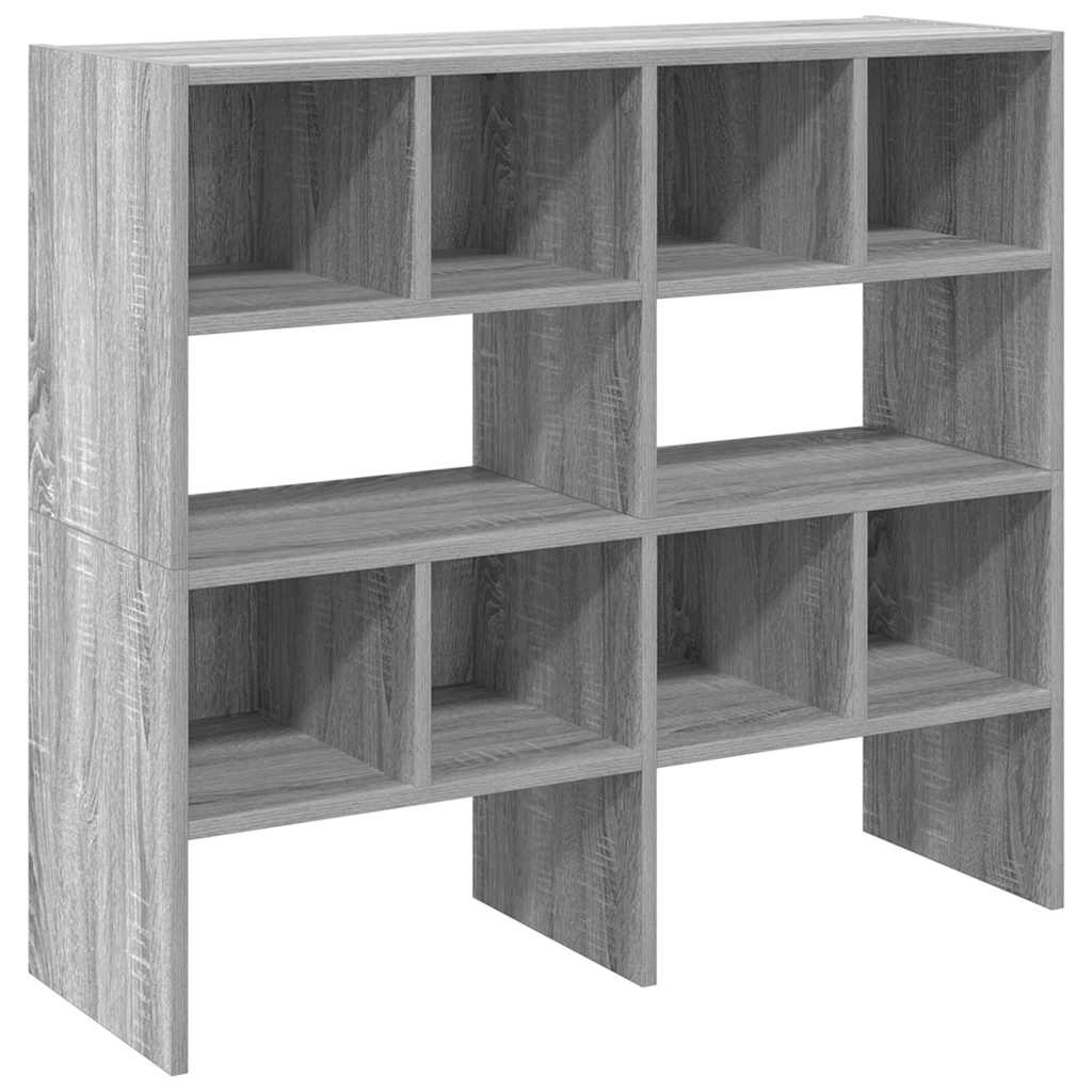 vidaXL Shoe Racks 2 pcs Stackable Grey Sonoma 89.5x30x40 cm 2