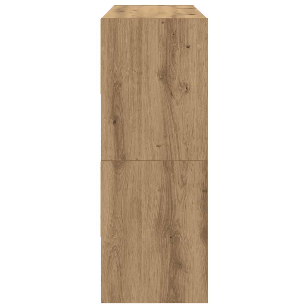 vidaXL Shoe Racks 2 pcs Stackable Artisan Oak 89.5x30x40 cm 5