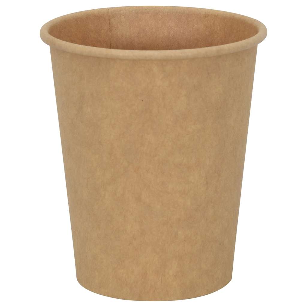vidaXL Paper Coffee Cups 1000 pcs 8oz 200ml Brown 2