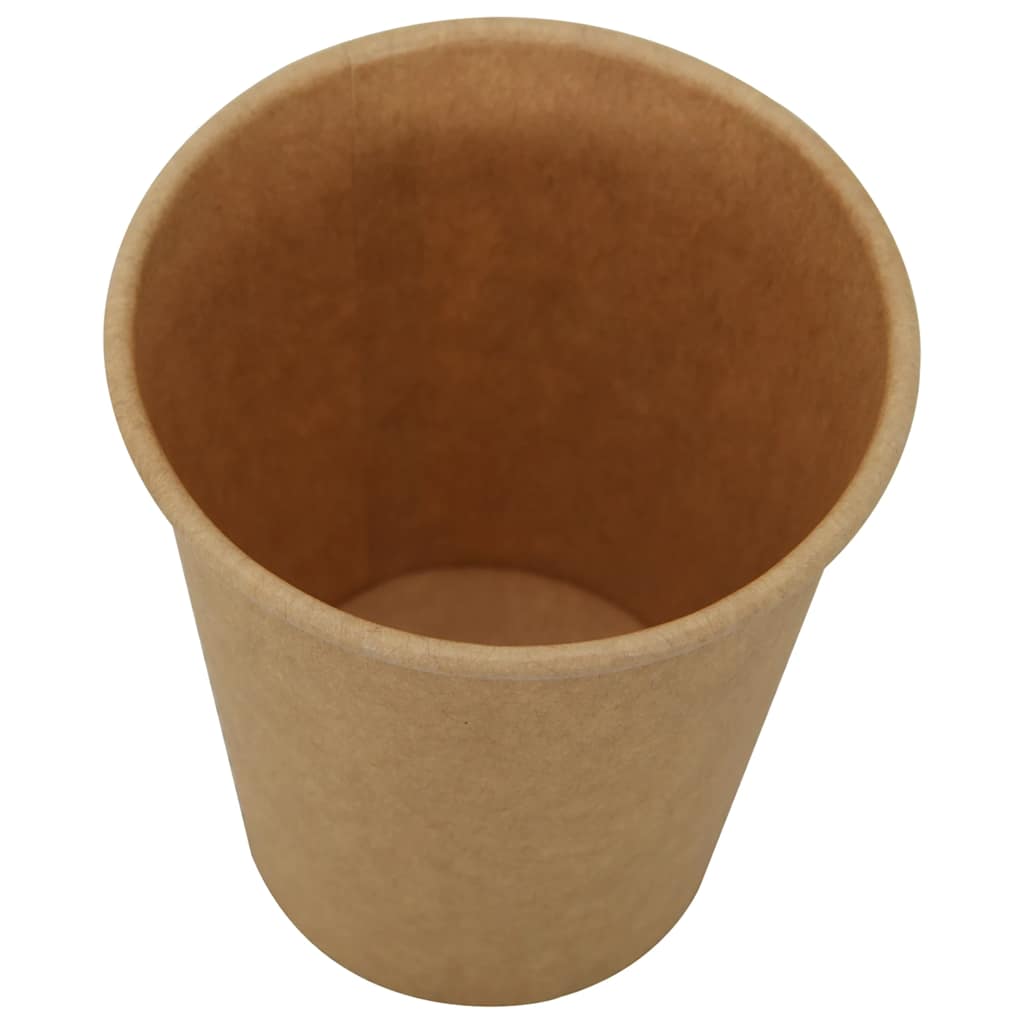 vidaXL Paper Coffee Cups 1000 pcs 8oz 200ml Brown 5