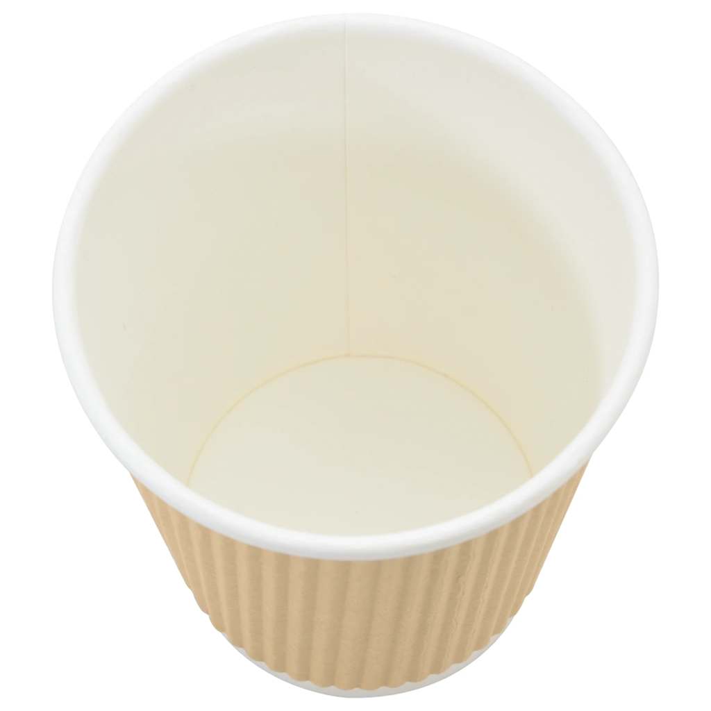 vidaXL Paper Coffee Cups 500 pcs 8oz 200ml Brown 5