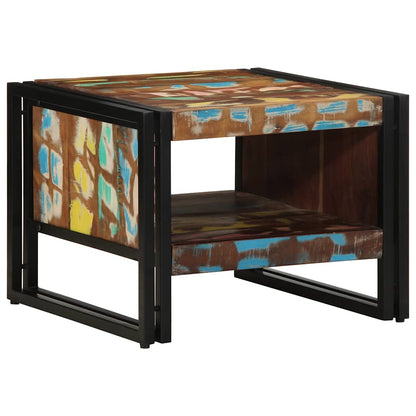 vidaXL Coffee Table Multicolour 50x50x38 cm Solid Wood Reclaimed 1