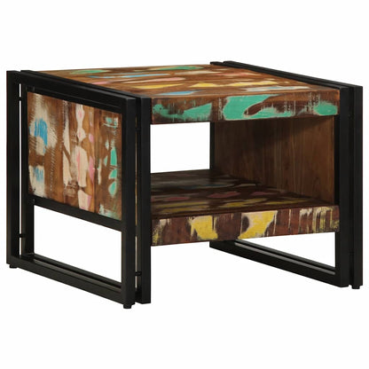 vidaXL Coffee Table Multicolour 50x50x38 cm Solid Wood Reclaimed 2