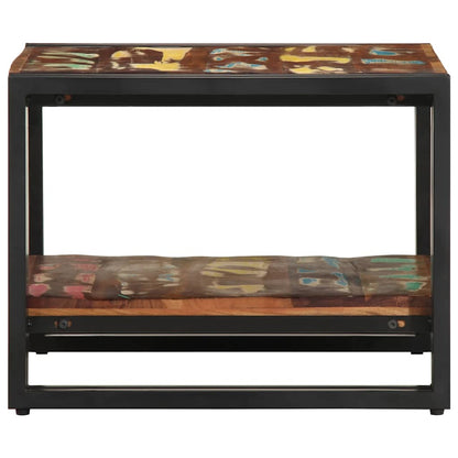 vidaXL Coffee Table Multicolour 50x50x38 cm Solid Wood Reclaimed 5