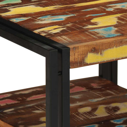 vidaXL Coffee Table Multicolour 50x50x38 cm Solid Wood Reclaimed 6