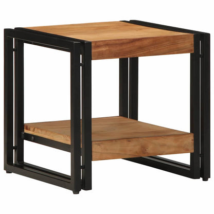 vidaXL Coffee Table Brown 40 x 40 x 38 cm Solid Acacia Wood 3
