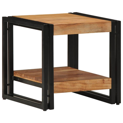 Coffee Table Brown with shelf Depth 40 cm Solid acacia wood