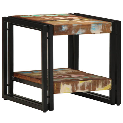 vidaXL Coffee Table Multicolour 40 x 40 x 38 cm Solid Reclaim Wood 1