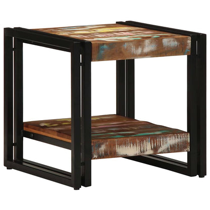 vidaXL Coffee Table Multicolour 40 x 40 x 38 cm Solid Reclaim Wood 2