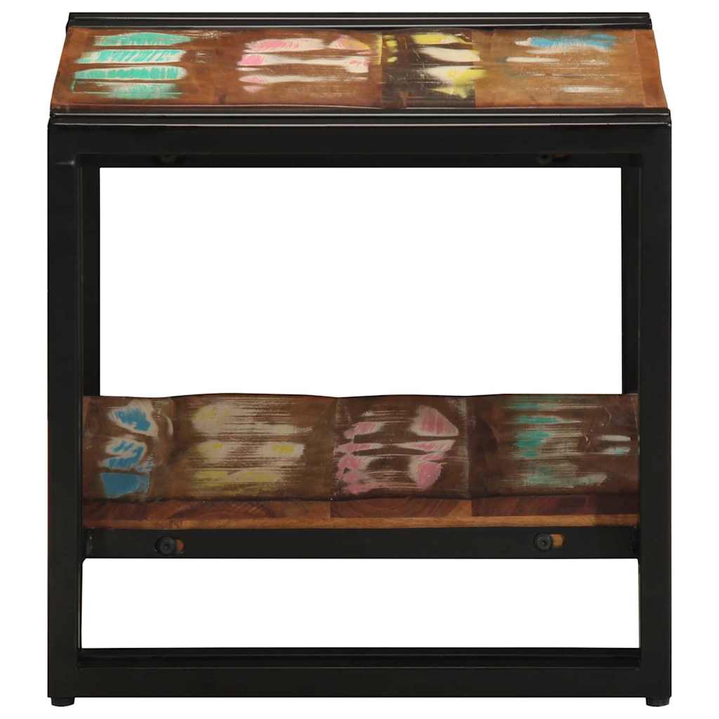 vidaXL Coffee Table Multicolour 40 x 40 x 38 cm Solid Reclaim Wood 5