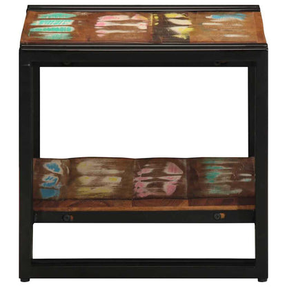 vidaXL Coffee Table Multicolour 40 x 40 x 38 cm Solid Reclaim Wood 5
