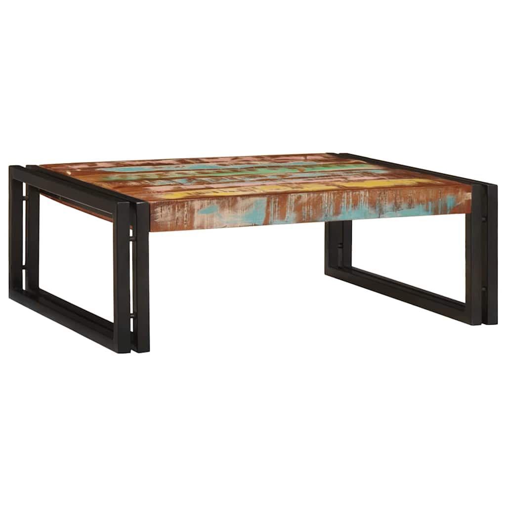 vidaXL Bathroom Shelf Multicolour 65 x 50 x 23 cm Solid Reclaimed Wood 3