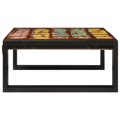 vidaXL Bathroom Shelf Multicolour 65 x 50 x 23 cm Solid Reclaimed Wood 5